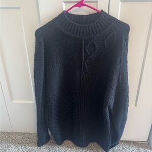 American Eagle Outfitters Dark Knit Sweater
